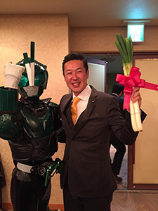 衆議院議員黄川田仁志氏と